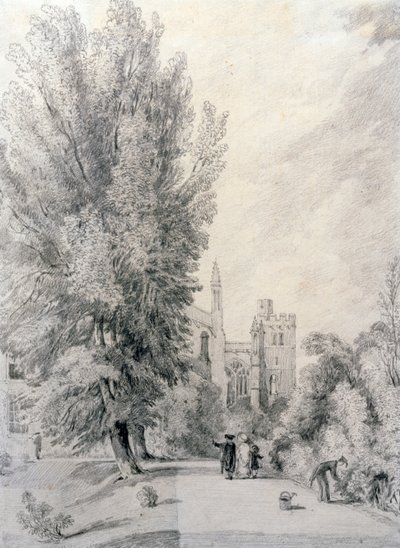 New College Garden by William Alfred Delamotte